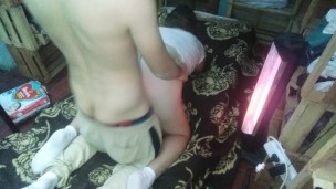 Con mi esposa teniendo sexo de perrito